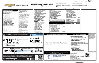 2026 Chevrolet Colorado Z71