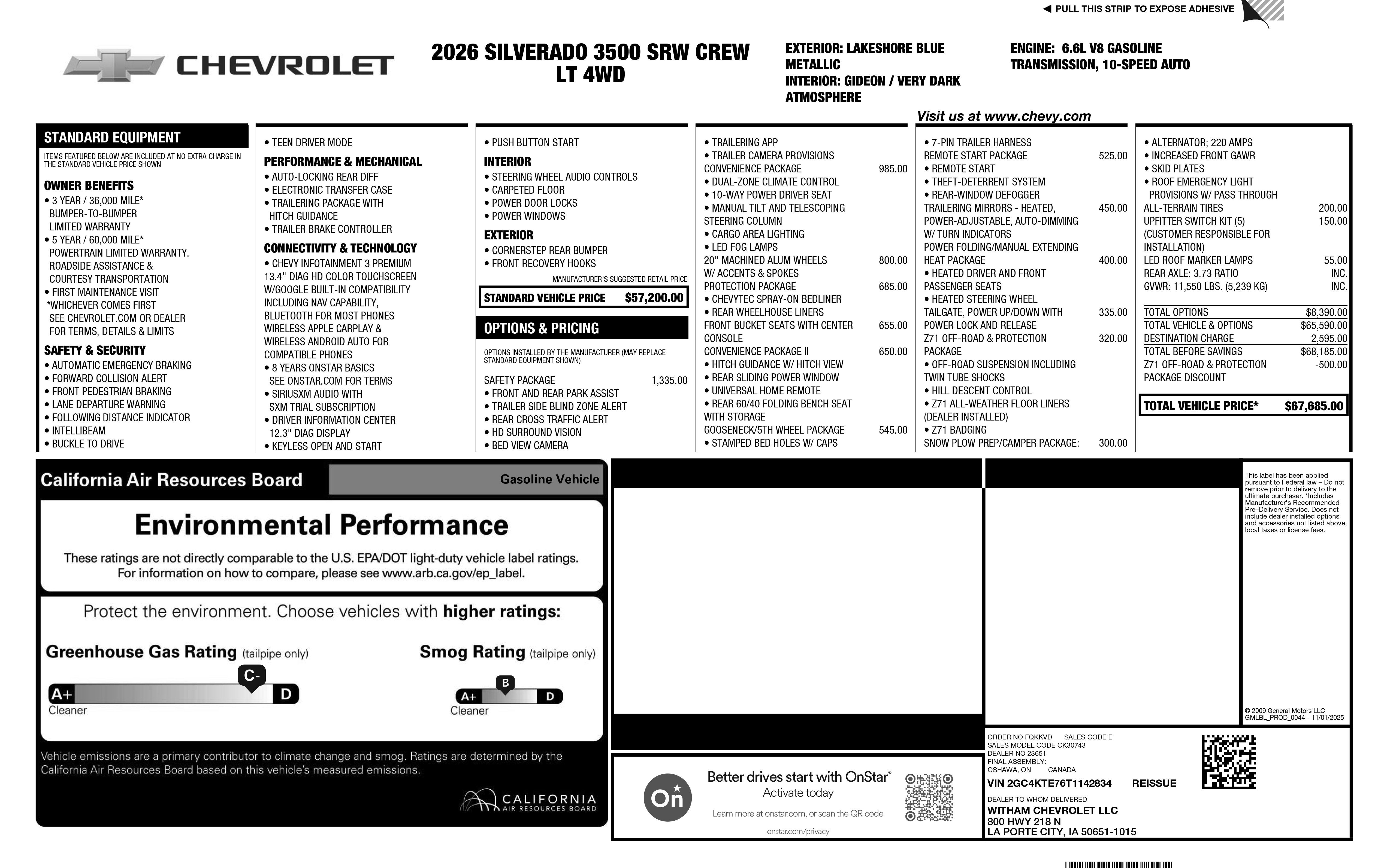 2026 Chevrolet Silverado 3500 HD LT