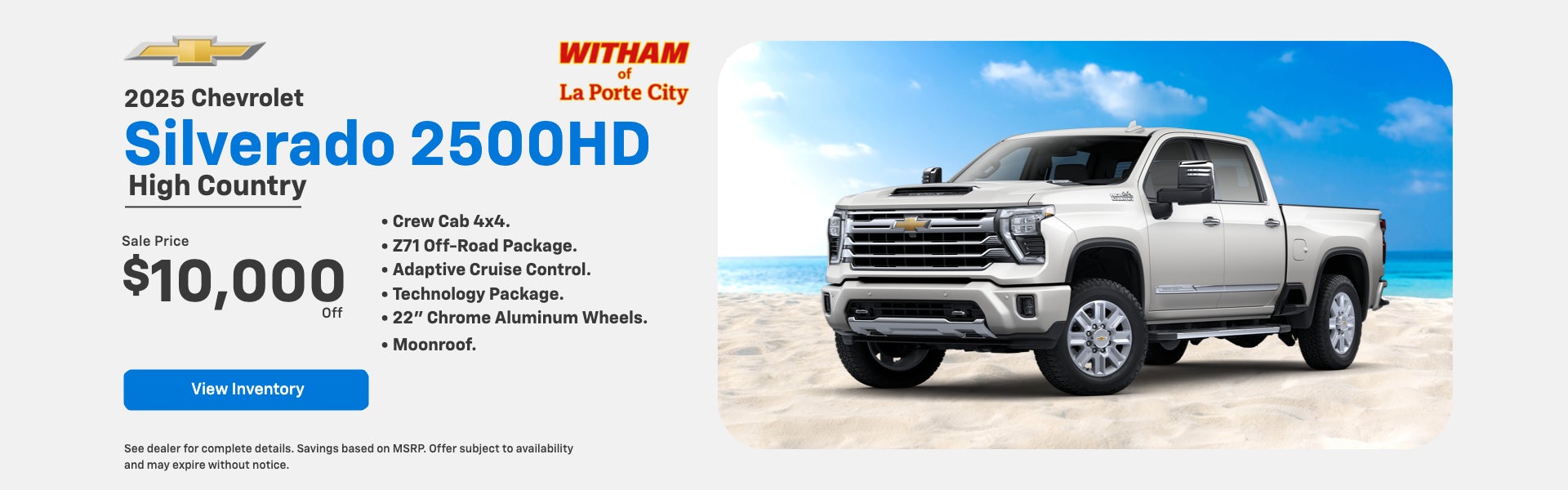 Brand New 2025 Silverado 2500HD High Country